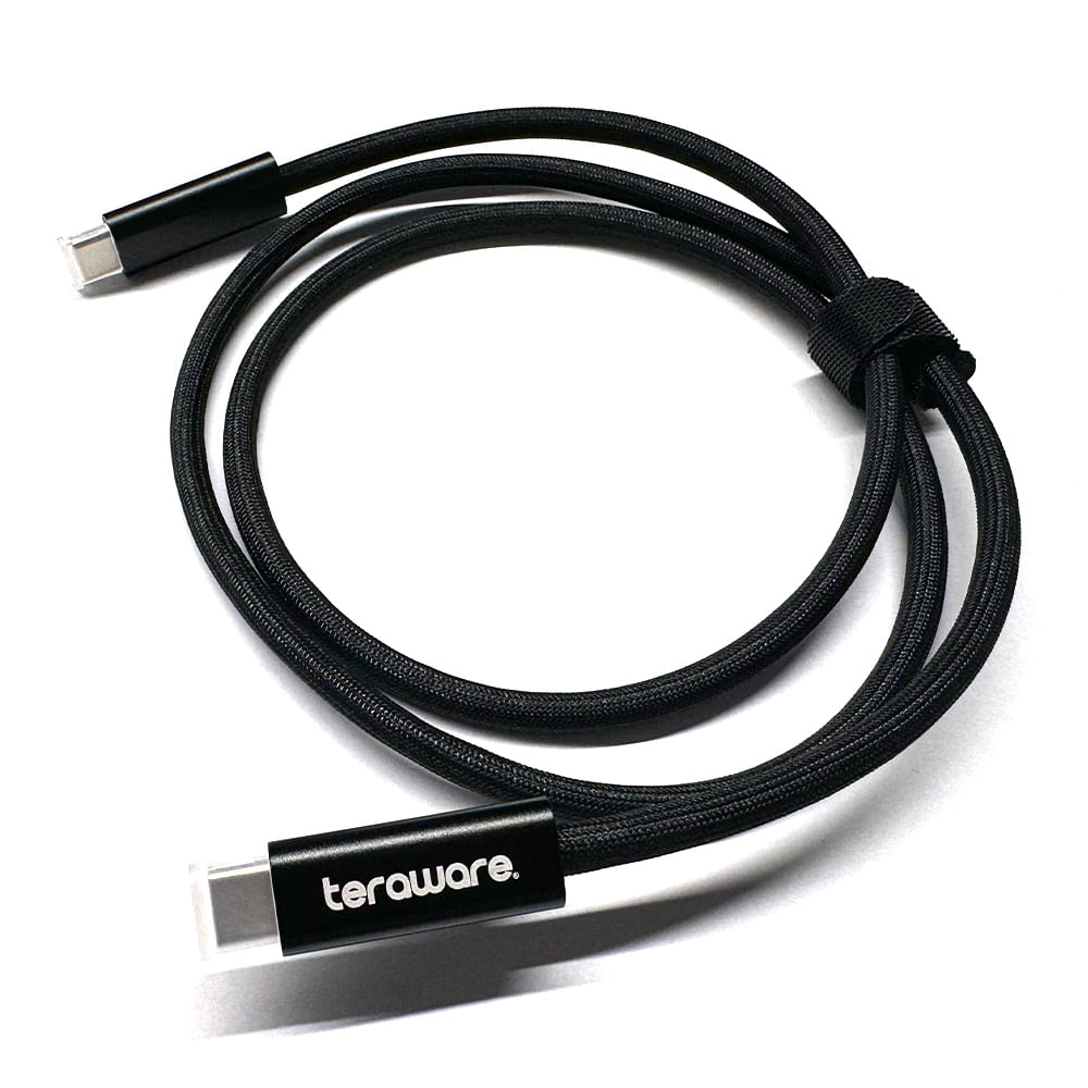 Cable thunderbolt-4 Coolbox Teraware 240W 40Gbps 1m 8k 60Hz trenzado