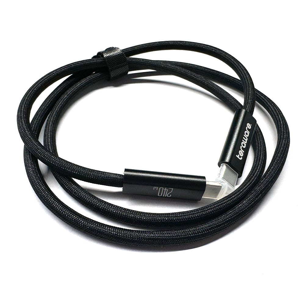 Imagen 2 del producto Cable thunderbolt-4 Coolbox Teraware 240W 40Gbps 1m 8k 60Hz trenzado