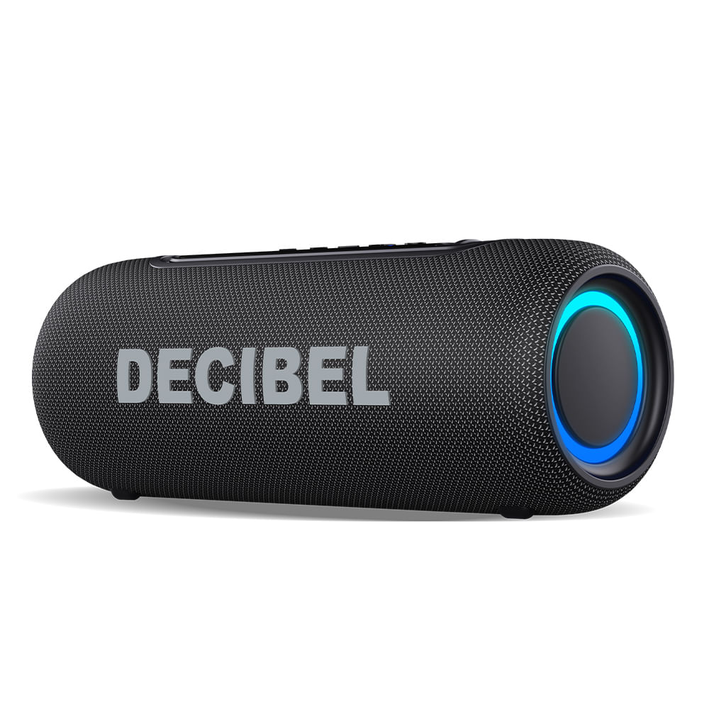 Parlante Bluetooth Decibel Soundbox Mini 10W RMS, hasta 10 horas de duración, resistente al agua y al polvo IPX5, negro