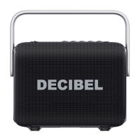 Parlante Bluetooth Decibel Soundbox Play 7W RMS, hasta 12 horas de duración, resistente al agua y al polvo IPX5, 5 efectos de luz, negro