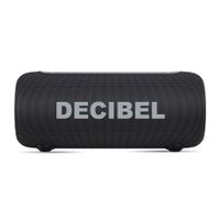 Parlante Bluetooth Decibel Soundbox Lite 13W RMS, hasta 12 horas de duración, resistente al agua y al polvo IPX5, con efectos de luz RGB, negro