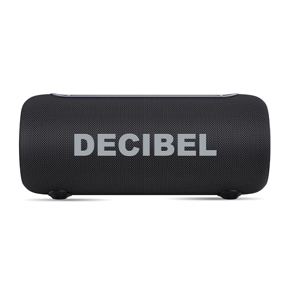 Parlante Bluetooth Decibel Soundbox Lite 13W RMS, hasta 12 horas de duración, resistente al agua y al polvo IPX5, con efectos de luz RGB, negro