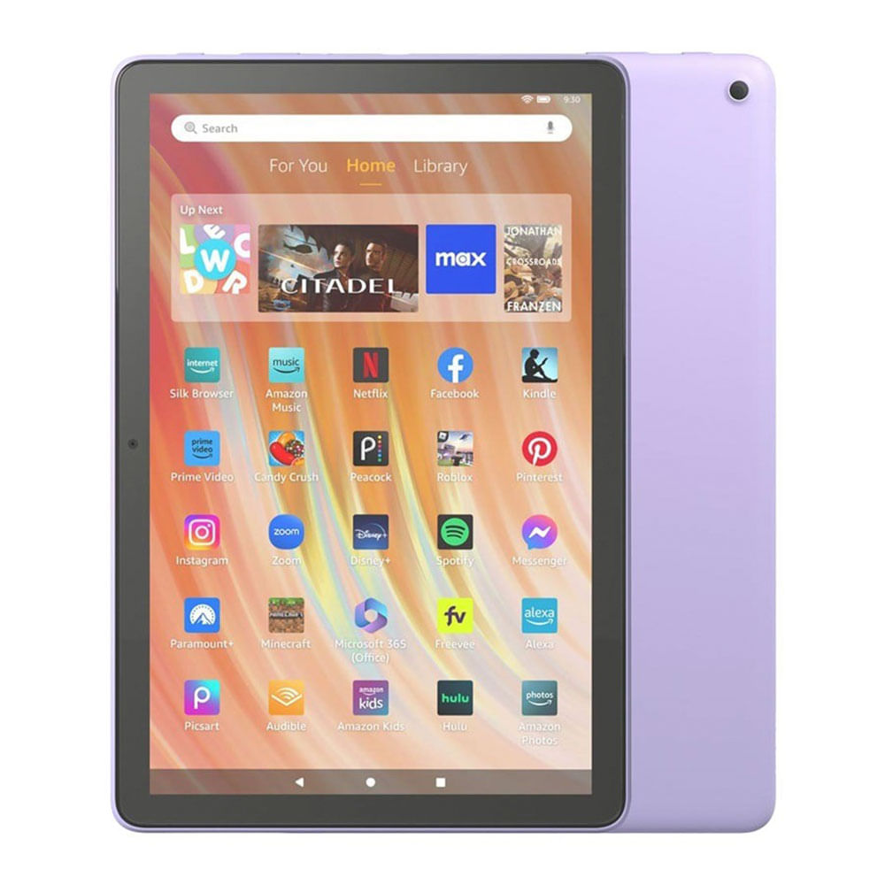 Tablet Amazon Fire HD 10" 32GB, 3GB RAM, cámara principal 5MP + frontal 5MP, lila