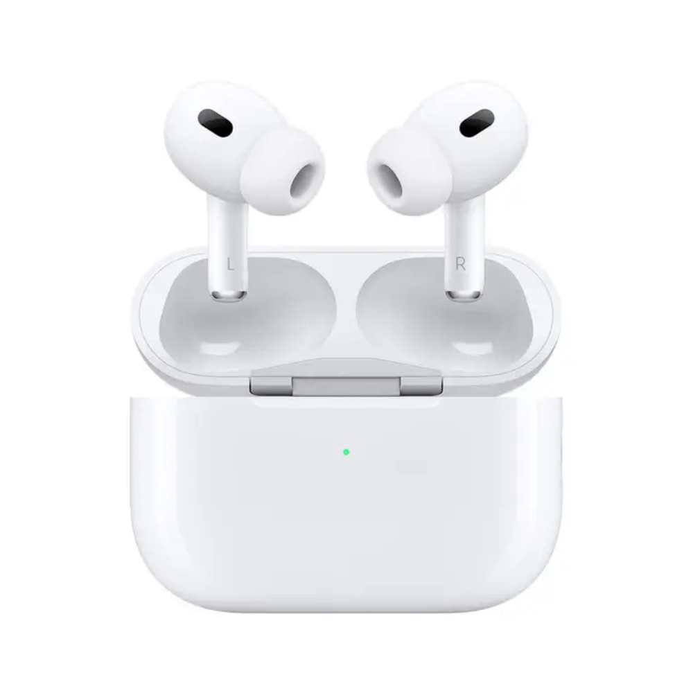 AirPods Pro 2da generación, resistente al agua IP54, duración máx. 30 horas con estuche, cancelación de ruido, USB Tipo-C, blanco