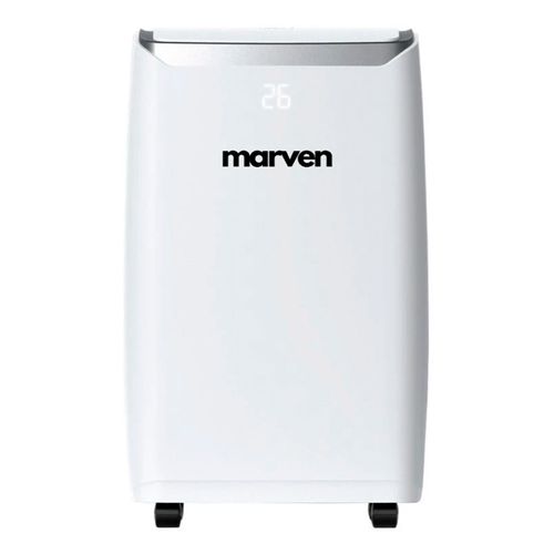 Aire acondicionado Marven portátil 4 en 1 1200W, 12000 BTU, panel digital, blanco