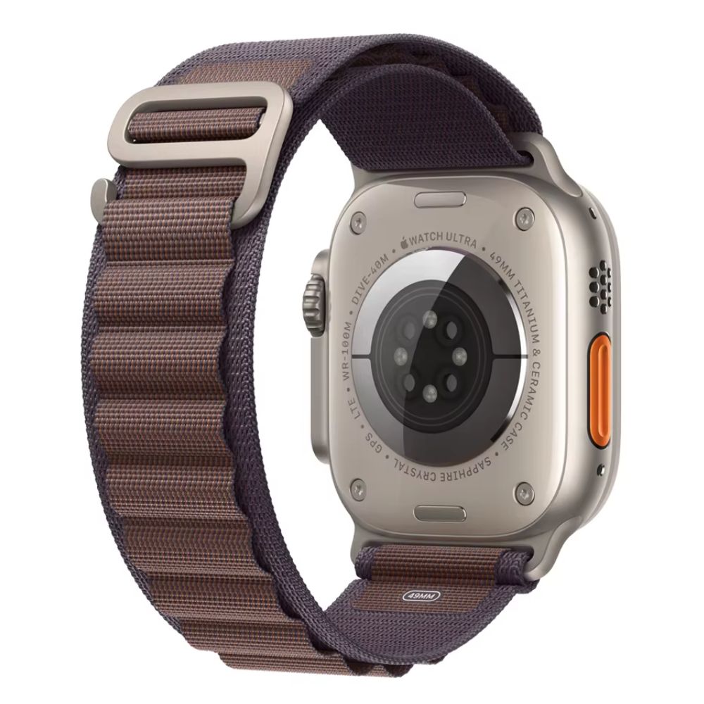 Imagen 1 del producto Correa OEM Alpine Loop Ultra para Apple Watch 6/7/8/9, acero inoxidable, índigo