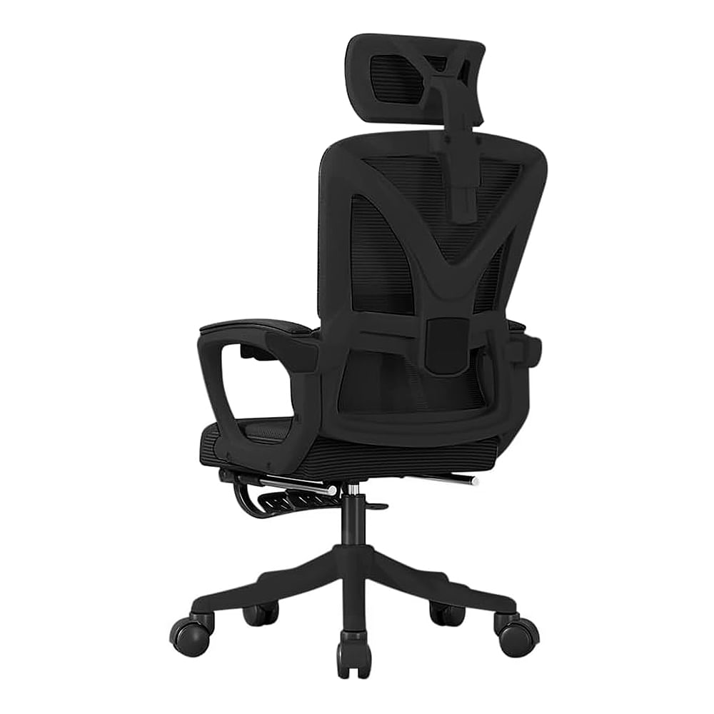 Imagen 2 del producto Silla Giratoria Evox CT258R con reposapiés para escritorio y oficina, carga máx. 95kg, inclinación máx. 140°, negro