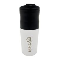 Cafetera portátil Munaiqui MKC010010 5.55W, 2 en 1 con molinillo de café y taza, gris