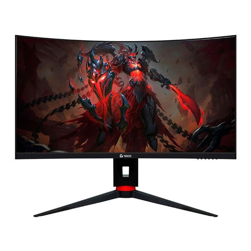 Monitor gamer curvo 27" Teros TE-2766G Panel VA, FHD(1920x1080), 180Hz, 1ms, entradas HDMI/DP, Freesync