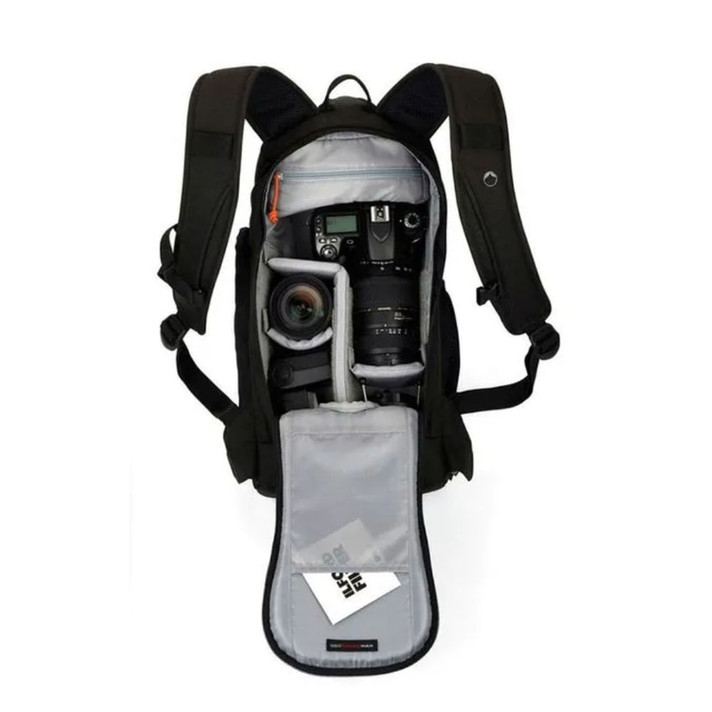 Imagen 2 del producto Mochila Lowepro Flipside 200, soporte retráctil, impermeable, negro