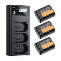 Cargador Triple K&F Concept KF28.0038, Li-ion, + 3 baterías NP-FZ100, negro