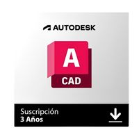 Licencia digital AutoCAD Edu, 1 usuario, compatible con Windows y macOS, duración 3 años