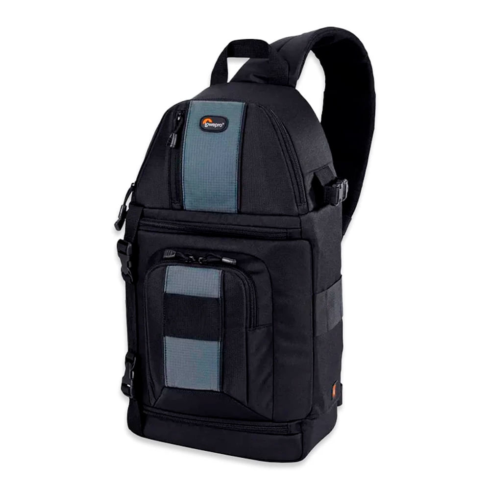 Mochila para cámara Lowepro Slinghost 202 AW sistema de arnés, funda impermeable, negro
