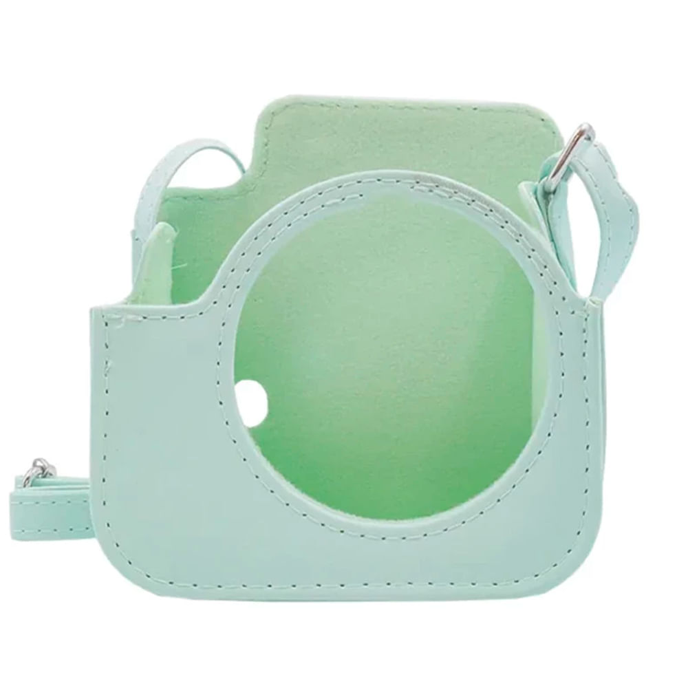 Imagen 2 del producto Estuche Fujifilm Instax Mini 12 cuero sintético, correa ajustable, verde