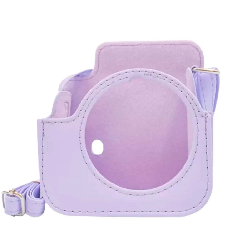 Imagen 2 del producto Estuche Fujifilm Instax Mini 12 cuero sintético, correa ajustable, lila