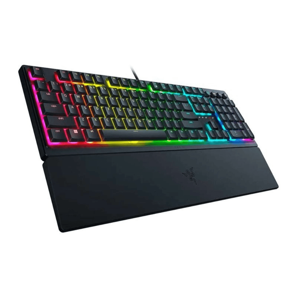 Imagen 2 del producto Teclado gamer alámbrico Razer Ornata V3, conexión USB, mecánico-membrana, idioma inglés, Chroma RGB, negro