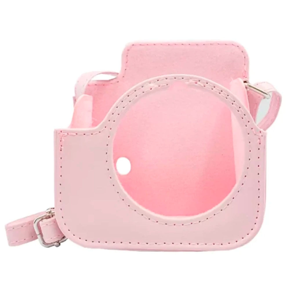 Imagen 2 del producto Estuche Fujifilm Instax Mini 12 cuero sintético, correa ajustable, rosado
