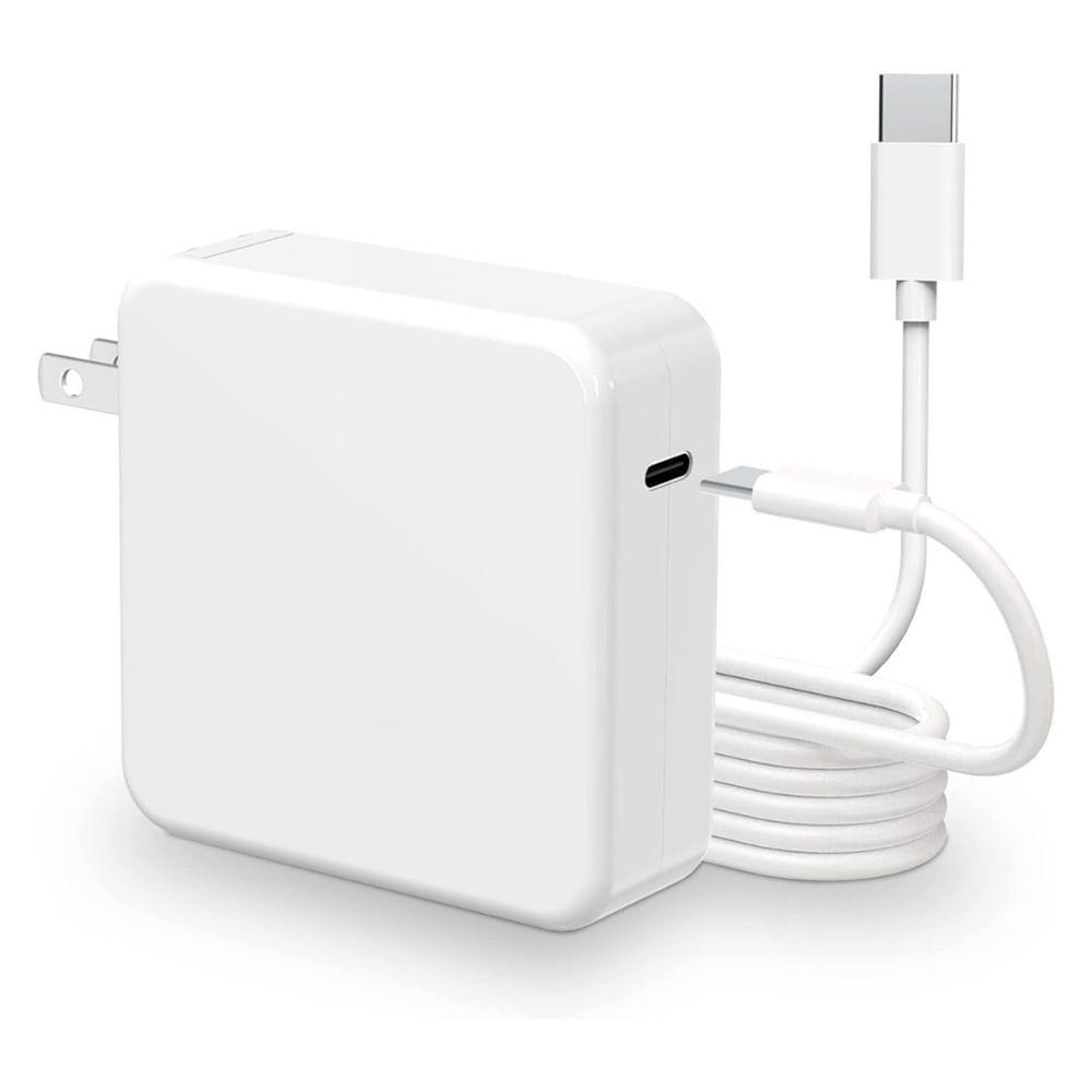 Cargador para MacBook, 100W, carga rápida, blanco