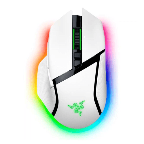 Mouse gamer Razer Basilisk V3 Pro inalámbrico, 35K DPI, luces Chroma, sensor óptico, blanco
