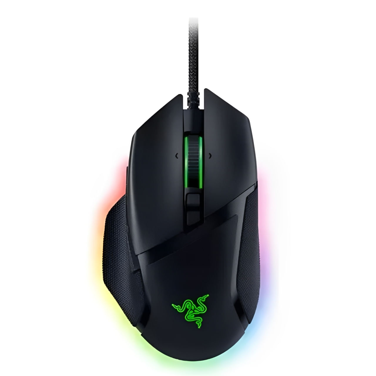 Mouse gamer Razer Basilisk V3 alámbrico, conexión usb, 26K DPI, Focus+ HyperScroll Tilt, luces Chroma, negro