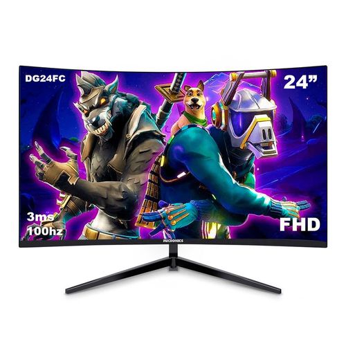 Monitor curvo Micronics Brickell DG24FC-FHD 24" panel LED, Full HD, 100 Hz, 3ms, 1 puerto