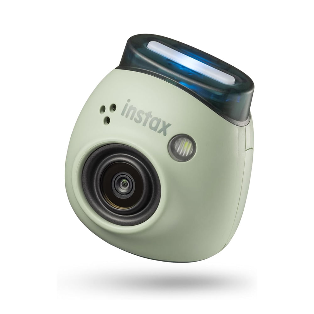 Cámara digital Instax Pal diseño compacto, transferencia vía bluetooth como imagen Instax, hasta 50 fotos a la vez, modo selfie, recargable, verde