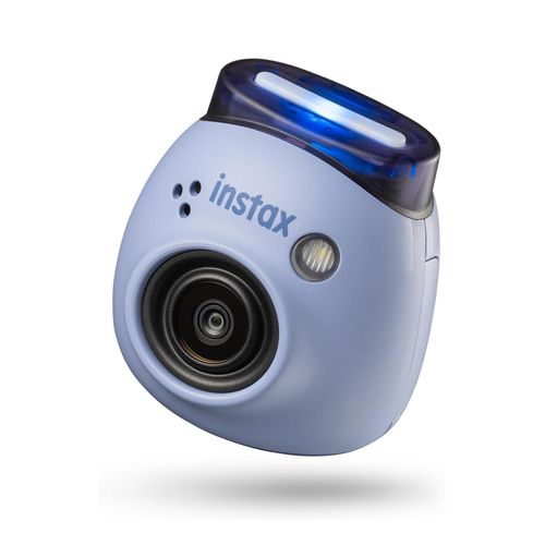 Cámara digital Instax Pal diseño compacto, transferencia vía bluetooth como imagen Instax, hasta 50 fotos a la vez, modo selfie, recargable, azul