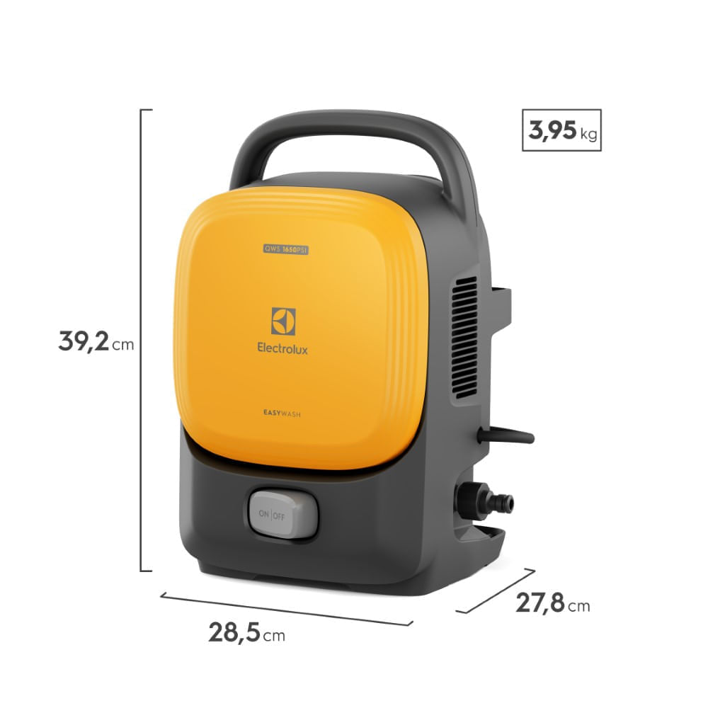 Imagen 2 del producto Hidrolavadora Electrolux Efficient EasyWash QWS1650 1400 W, 280 l/h, 220V, amarillo