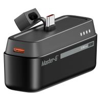 Cargador portátil compacto, batería de litio, 5000 mAh, puerto Tipo C con Power Delivery 3A, negro