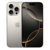 iPhone 16 Pro eSIM 5G 128GB, 8GB RAM, cámara trasera 48MP y frontal 12MP, 6.3"", Natural Titanium