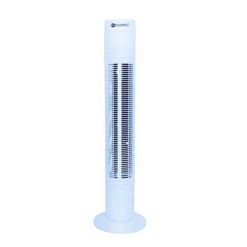 Ventilador de torre Fujitec CF-3200 70W, 3 velocidades, giro de 70°, blanco