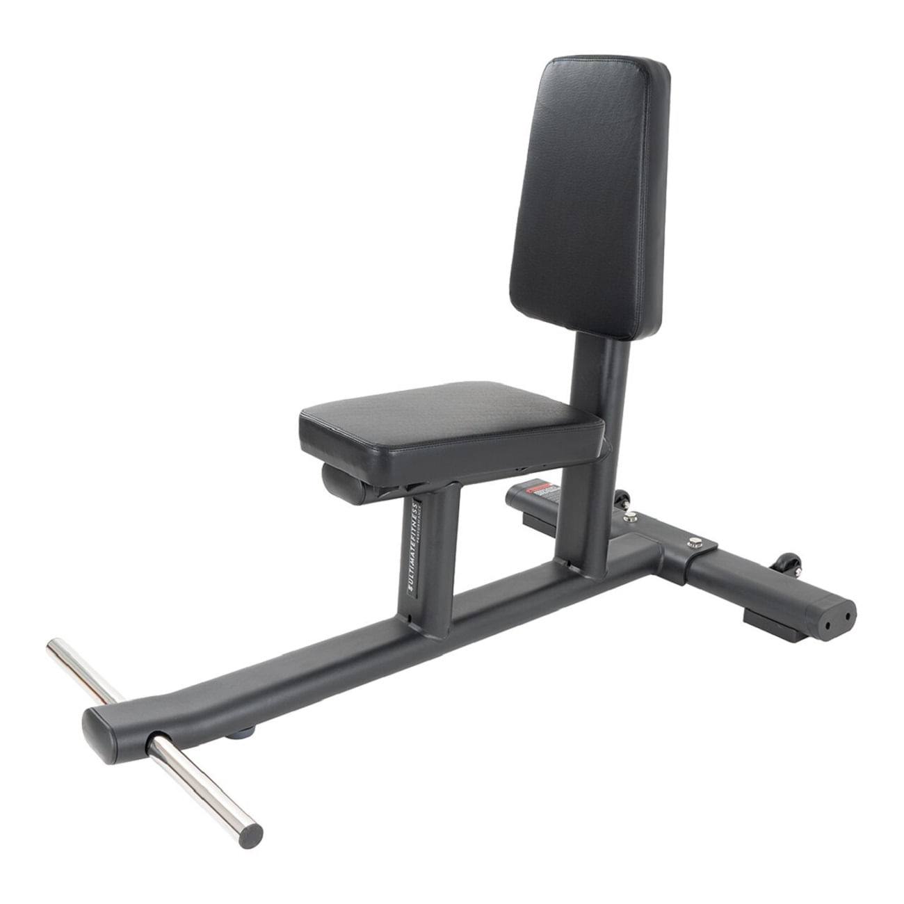 Prone Leg Curl, para tren inferior, banco de cuero sintético, negro