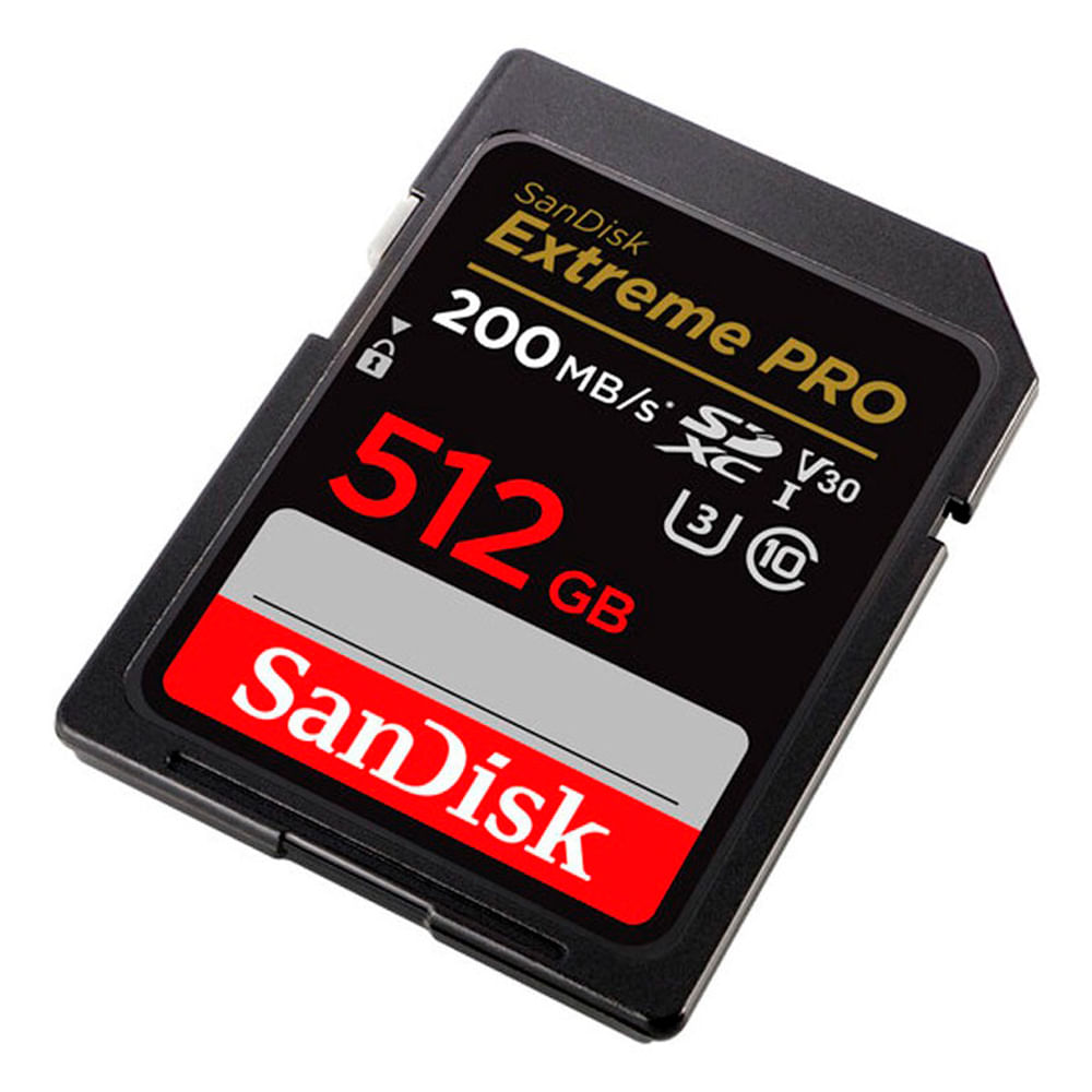 Imagen 2 del producto Memoria SD Sandisk 512GB - R200mb - W140mb - Extreme Pro