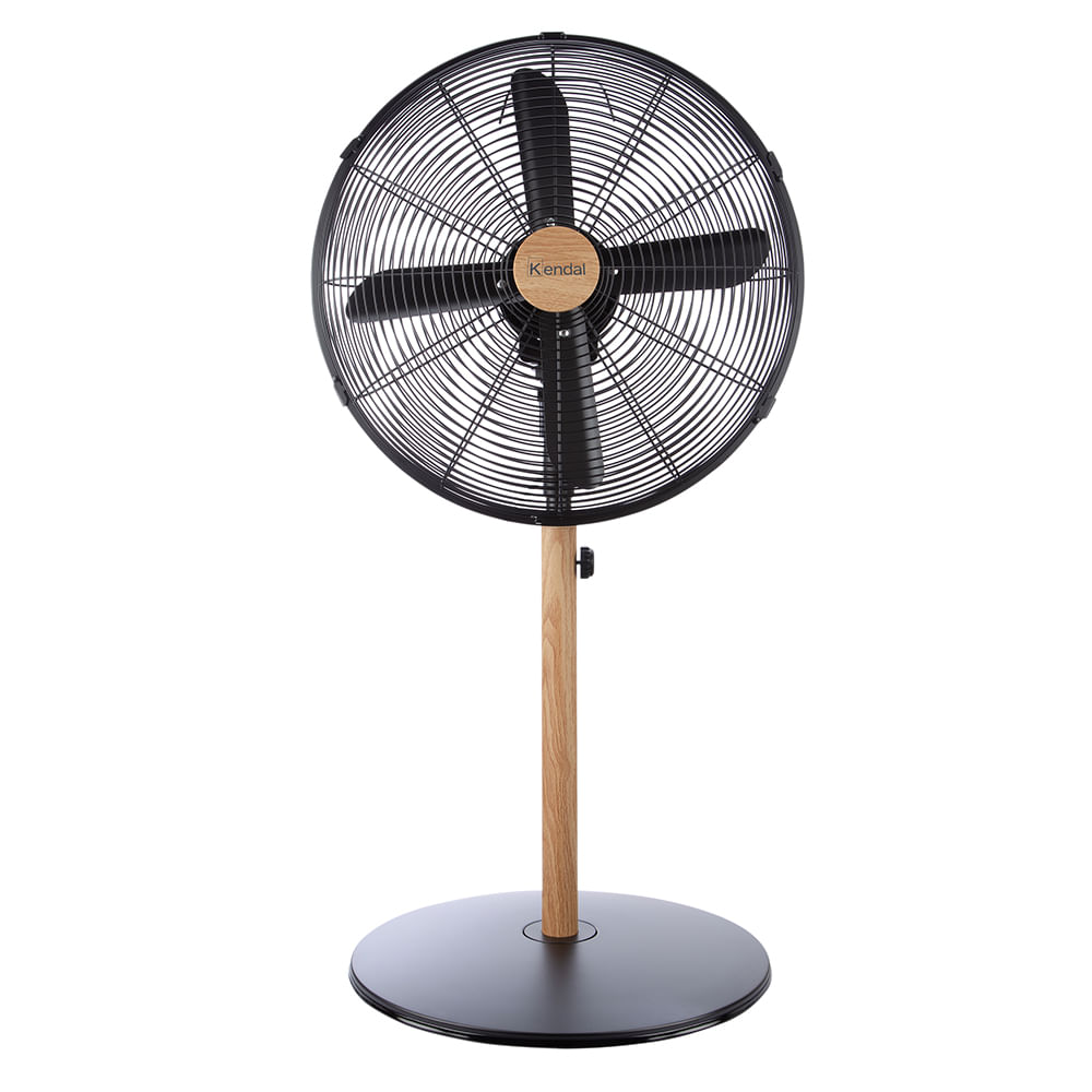 Ventilador de pie Kendal, 60w, 4 aspas, negro - Kzf-1616