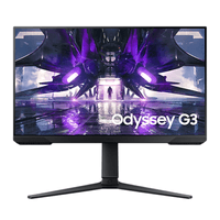Monitor Samsung Gaming Odyssey G3 24"", pantalla plana, VA, full HD (1920 x 1080 píxeles), 16:9, 180 Hz, 1 ms, negro