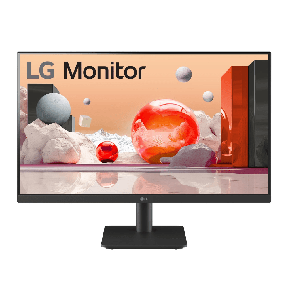 Monitor LG, 23.8", pantalla plana, IPS, Full HD (1920 x 1080 píxeles), 16:9, 100 Hz, 5 ms, freesync, negro - 24MS500-B
