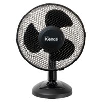 Ventilador de mesa, 12"", 20w, 2 velocidades ajustables, negro - Kvs-9dn