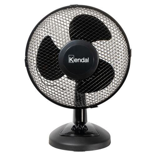 Ventilador de mesa, 12", 20w, 2 velocidades ajustables, negro - Kvs-9dn