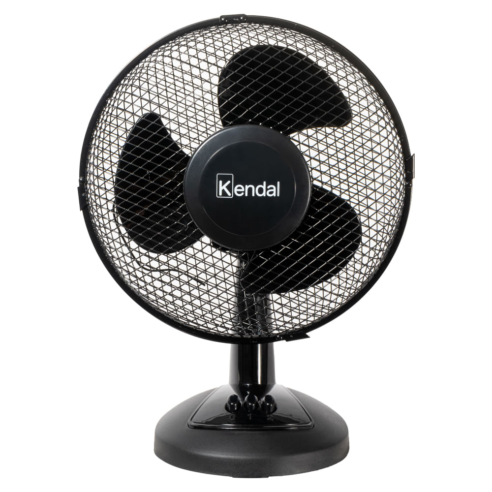 Ventilador de mesa, 12", 20w, 2 velocidades ajustables, negro - Kvs-9dn