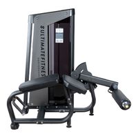 Prone Leg Curl, para tren inferior, banco de cuero sintético, negro
