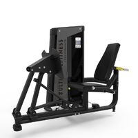 Máquina de leg press, trabaja tren inferior, diseño ergonómico y ajustable, negro
