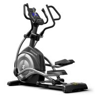 Elíptica T1000 premium magnética, con inclinación, pantalla LCD, negro