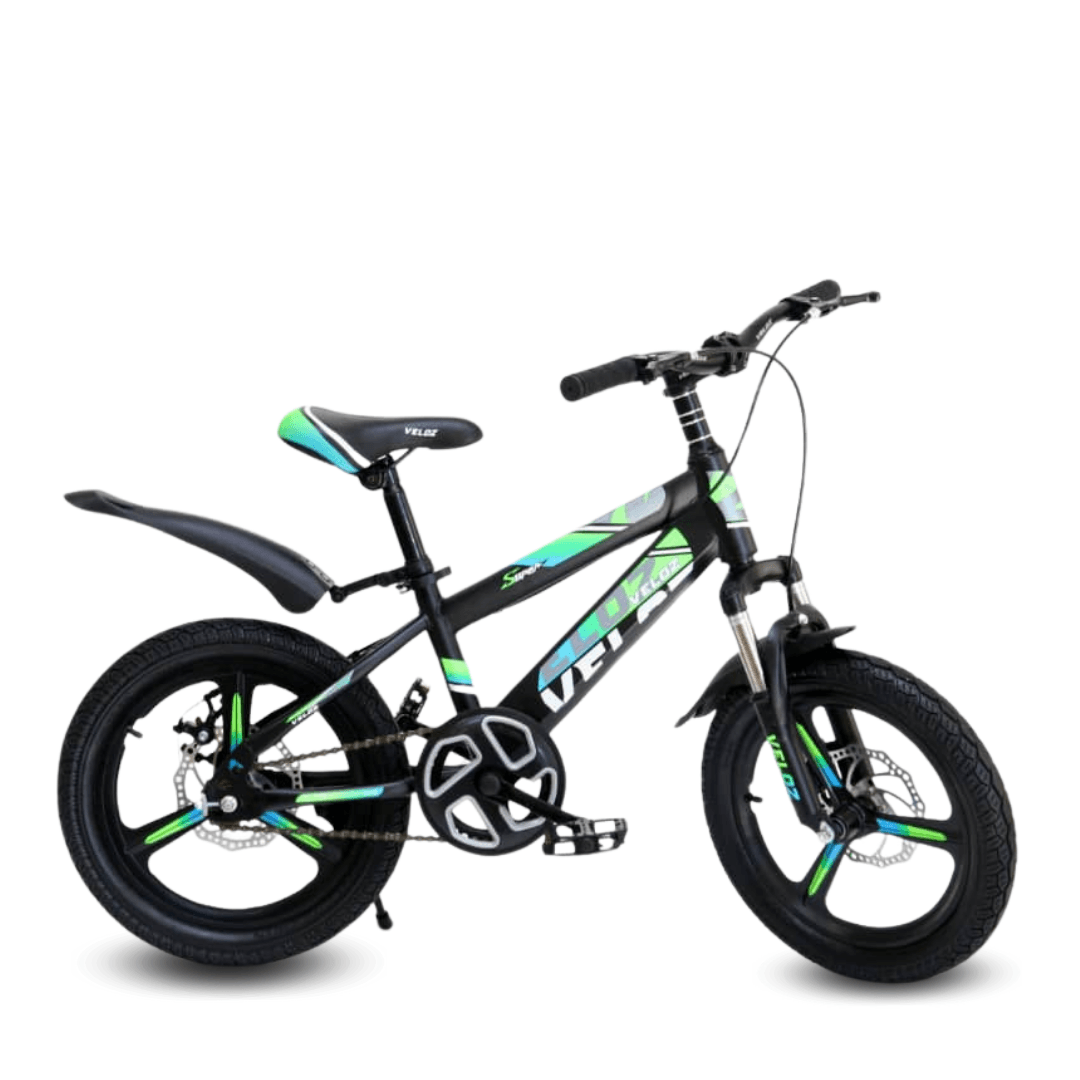 Bicicleta Veloz New para niño aro 20", sistema de frenos, tapabarro, verde