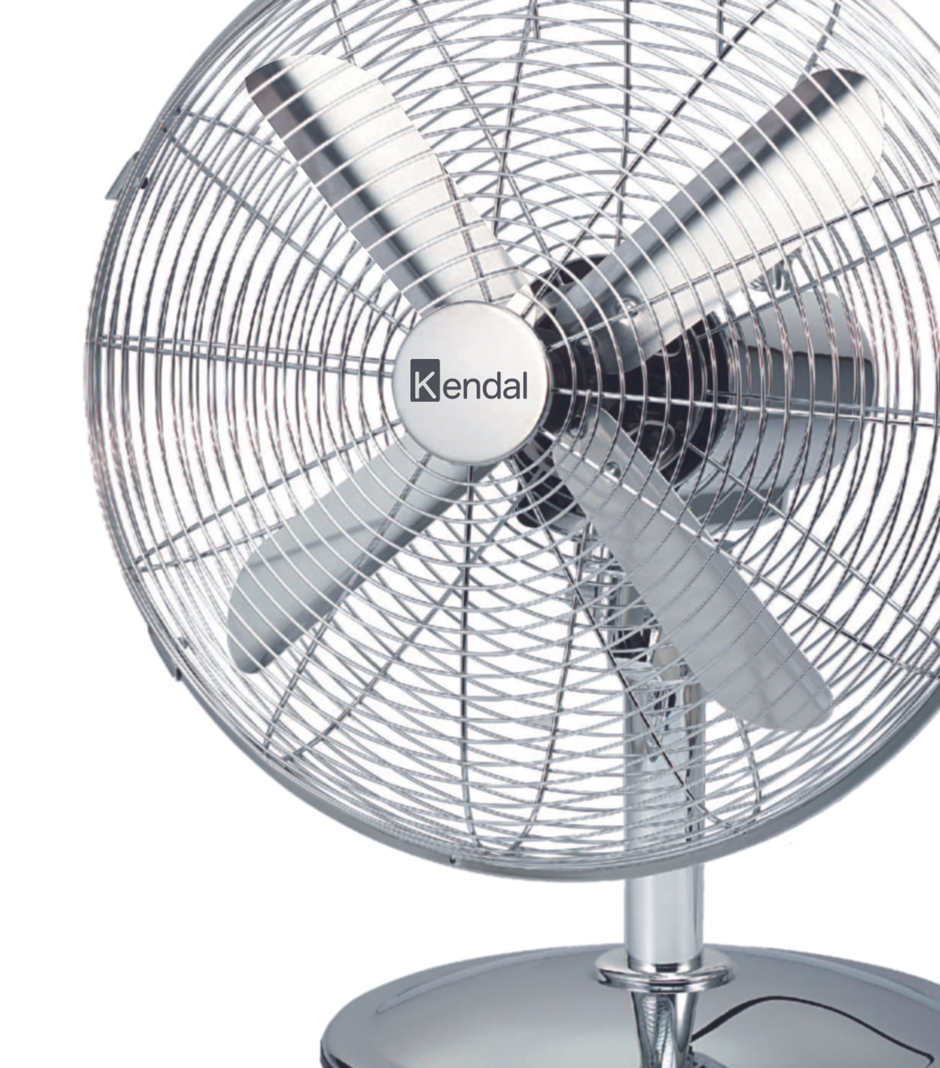 Imagen 2 del producto Ventilador de mesa Kendal Kzf-1214II, 45w, 12"", 3 velocidades ajustables, plateado
