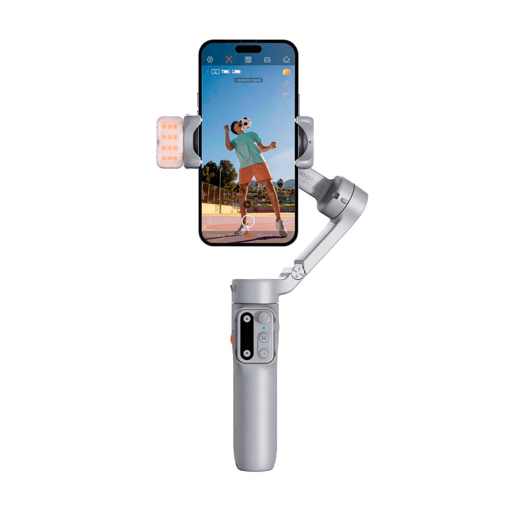 Estabilizador Gimbal HOHEM iSteady X3, estabilización avanzada, batería de larga duración, blanco