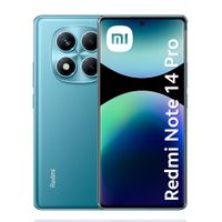 Celular Xiaomi Redmi Note 14 Pro 4G 256GB, 8GB RAM, cámara trasera 200MP y frontal 16MP, 6.67'', azul