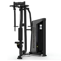 Rear Delt/Pec FLY, carga máx. 100kg, asiento impermeable, negro