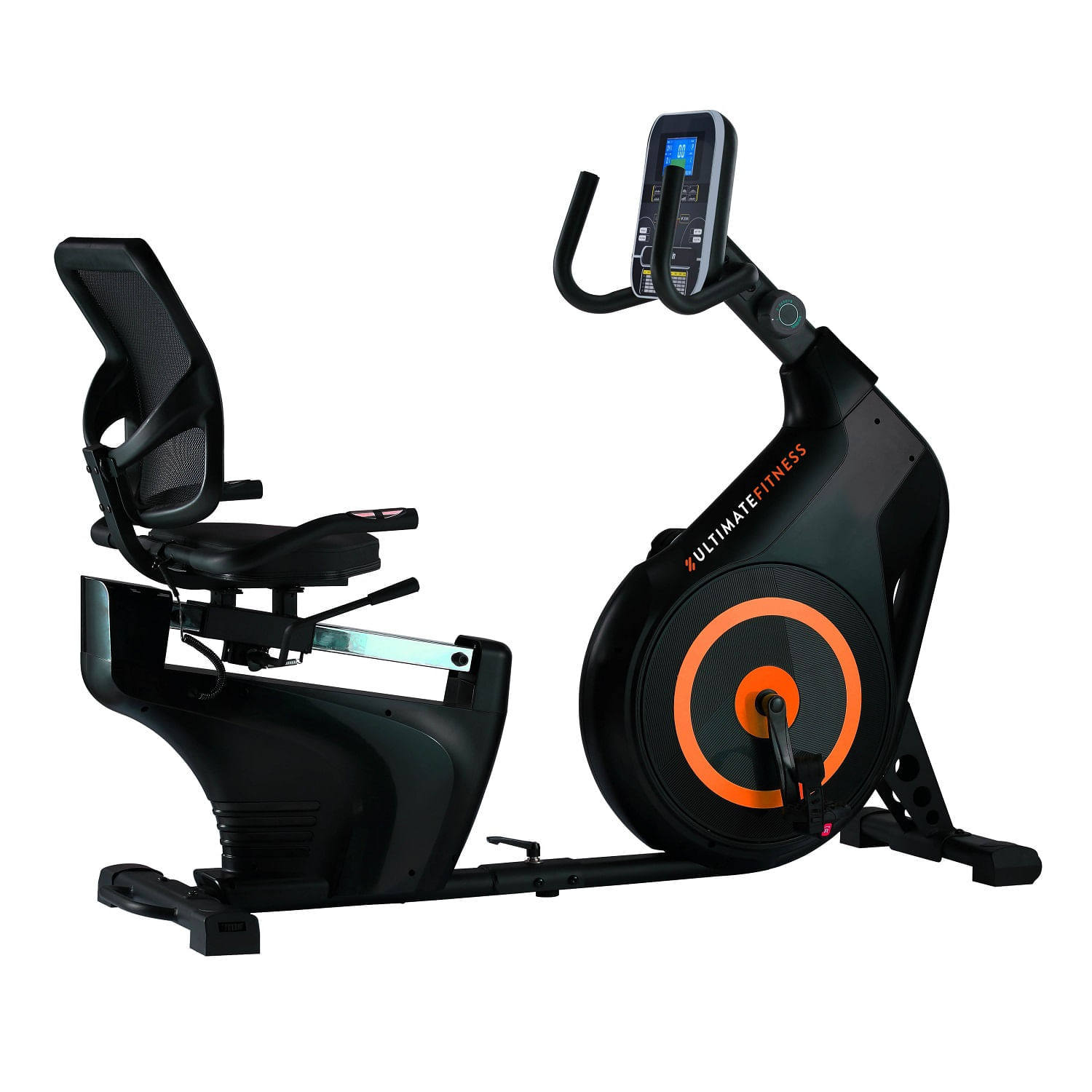 Bicicleta estática R800 Pro, monitor, magnética, asiento de PU, negro
