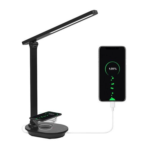 Lámpara de escritorio Westminster plegable 15W, 289 lum, negro