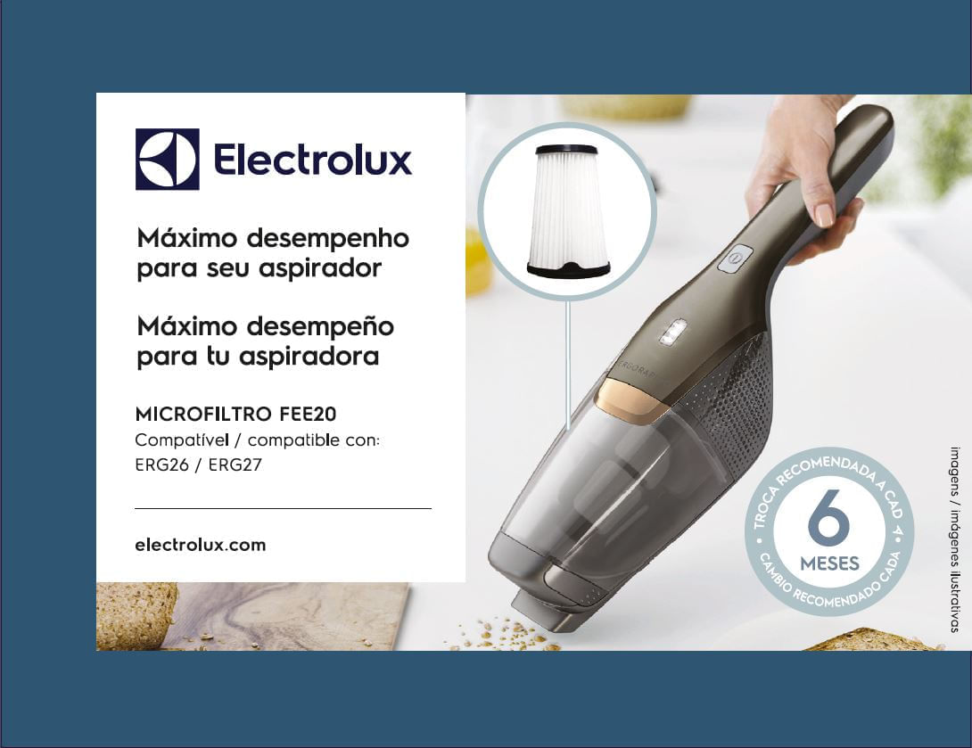 Imagen 2 del producto Kit de filtros para aspiradora ERG23N -ERG24N - ERG26 - ERG27